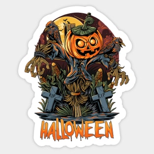 Halloween Scarecrow Sticker